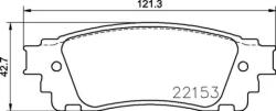 BREMBO fékbetét készlet, tárcsafék P83 166