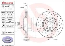 BREMBO Féktárcsa Xtra - fúrt 09. A430.1X
