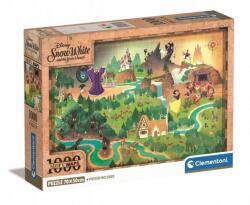 Gabidar Clementoni 1000 db-os puzzle: Környezetbarát történelem térkép Hófehérke a kompaktban (39814)