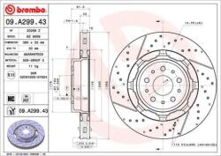 BREMBO féktárcsa 09. A299.43