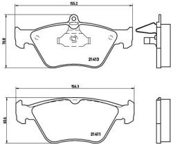BREMBO fékbetét készlet P59 019