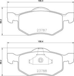 BREMBO fékbetét készlet, tárcsafék P24 219