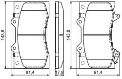 Bosch fékbetét készlet 0 986 494 693