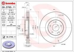 BREMBO Féktárcsa belső hűtés Ø320mm 09. D765.11