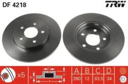 TRW Féktárcsa tömör Ø280mm DF4218