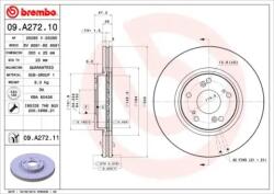 BREMBO Féktárcsa szellőző Ø300mm 09. A272.11