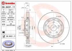 BREMBO féktárcsa 09. N431.11
