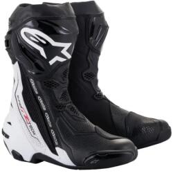 Alpinestars SUPERTECH R VENTED cipő, ALPINESTARS (fekete/fehér, 44-es méret)