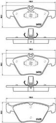 BREMBO fékbetét készlet P50 075