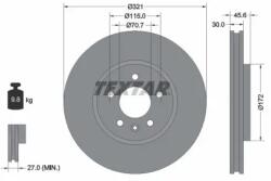 TEXTAR Féktárcsa szellőző Ø321mm 92256803
