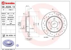 BREMBO Féktárcsa Xtra - fúrt 08. A029.1X
