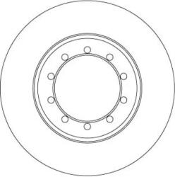 TRW Féktárcsa tömör Ø284mm DF6711