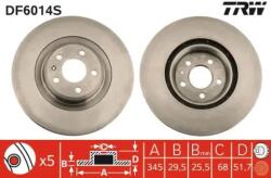TRW Féktárcsa szellőző Ø345mm DF6014S