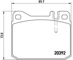 BREMBO fékbetét készlet P85 007