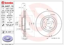 BREMBO Féktárcsa szellőző Ø300mm 09. A407.11