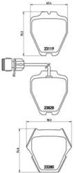 BREMBO fékbetét készlet, tárcsafék P85 054