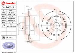 BREMBO féktárcsa 08. E033.11