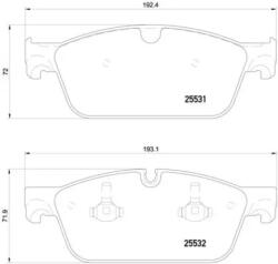BREMBO fékbetét készlet P50 112