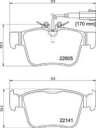 BREMBO fékbetét készlet P23 180