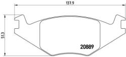 BREMBO fékbetét készlet, tárcsafék P85 019