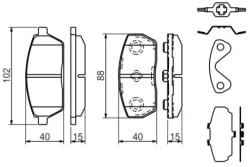 Bosch fékbetét készlet 0 986 494 312