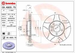 BREMBO féktárcsa 09. A905.75