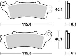 BRAKING fékbetétek, BRAKING (fémtartalmú keverék SM1) 2 db/csomag