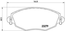 BREMBO fékbetét készlet P24 060