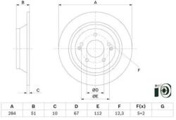 Bosch féktárcsa 0 986 479 H11