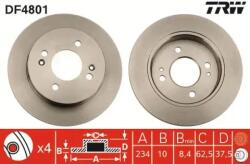 TRW Féktárcsa tömör Ø234mm DF4801