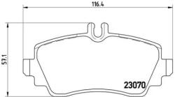 BREMBO fékbetét készlet P50 035