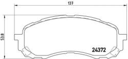 BREMBO fékbetét készlet, tárcsafék P78 015