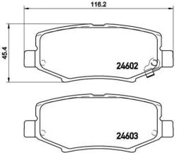 BREMBO fékbetét készlet, tárcsafék P18 024