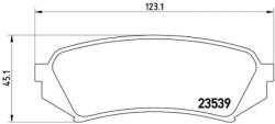 BREMBO fékbetét készlet, tárcsafék P83 049