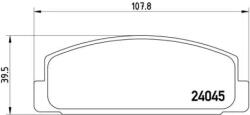 BREMBO fékbetét készlet, tárcsafék P49 036