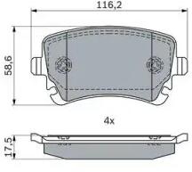 Bosch fékbetét készlet 0 986 424 056