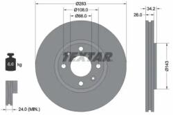 TEXTAR Féktárcsa szellőző Ø283mm 92111603