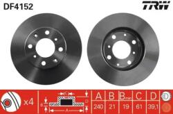 TRW szellőző féktárcsa Ø240mm DF4152