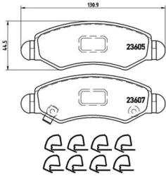BREMBO fékbetét készlet, tárcsafék P79 015