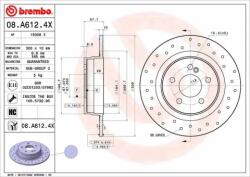 BREMBO féktárcsa 08. A612.4X