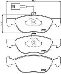 BREMBO fékbetét készlet, tárcsafék P23 070