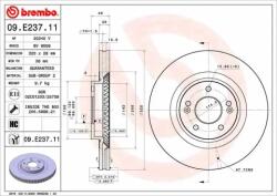 BREMBO féktárcsa 09. E237.11