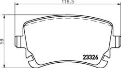 BREMBO fékbetét készlet, tárcsafék P85 143