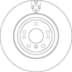 TRW Féktárcsa szellőző Ø330mm DF6833S
