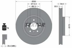 TEXTAR Féktárcsa szellőző Ø330mm 92150605