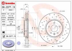 BREMBO féktárcsa 09. C377.1X