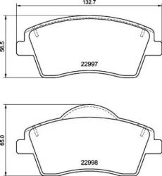 BREMBO fékbetét készlet, tárcsafék P86 033