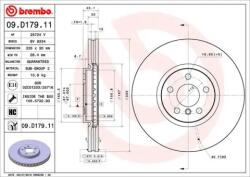 BREMBO Féktárcsa szellőző Ø335mm 09. D179.11