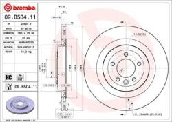 BREMBO Féktárcsa szellőző Ø365mm 09. B504.11