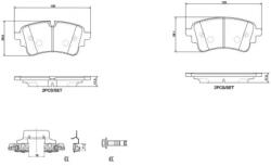 BREMBO fékbetét készlet P85186